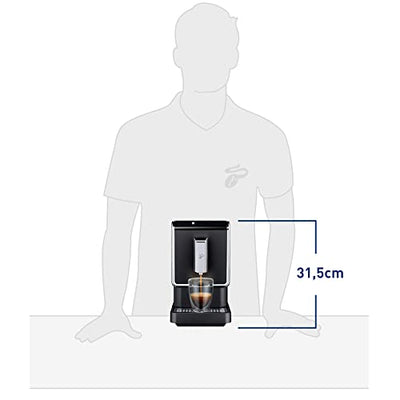 Tchibo Kaffeevollautomat Esperto Caffè 1.1 inkl. 1kg Barista Caffè Crema für Caffè Crema und Espresso, Anthrazit