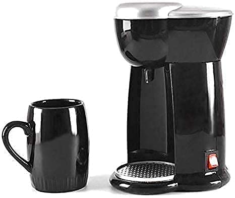 JRZTC Vollautomatische Brühkaffeemühle Produkte Kaffeemaschine, Mini-Kaffeemaschine Einzeltassen-Espressomaschine Elektrischer Haushalts-Kaffeevollautomat, für Home Office Kaff