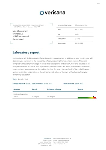 Zonulin Hocker-Test – Leckiges Darm-Syndrom bestimmen – Zonulinwert messen – Verisana Lab