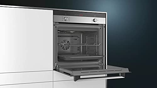 Siemens HB113FBS1 iQ100 Einbau-Elektro-Backofen / Edelstahl / A / Schnellaufheizung / 3D Heißluft Plus / Einfache Reinigung mit granit Glanz-Emaille