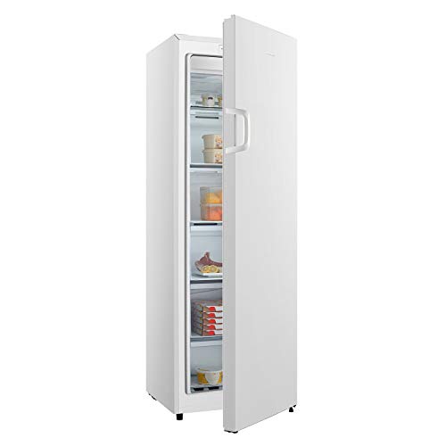 Hisense FV245N4AW2 Gefrierschrank/ TotalNoFrost/ SuperFreeze/ Türalarm/ BigBox/ 169,1 cm/ Gefrierteil 194 l/ 41 dB/ 219 kWh/ Jahr/ Inox-Look, Weiß