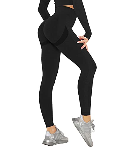 DUROFIT Scrunch Butt Leggings Damen High Waist Sport Leggings Po Push Up Leggings Booty Lift Leggins Gym Leggings Yoga Pants Ruched Sporthose