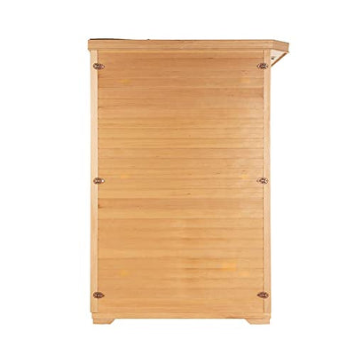 HOME DELUXE – Infrarotkabine BALI XL – Keramikstrahler, Holz: Hemlocktanne, Maße: 175 x 120 x 190 cm I Infrarotsauna für bis zu 4 Personen, Sauna, Wärmekabine