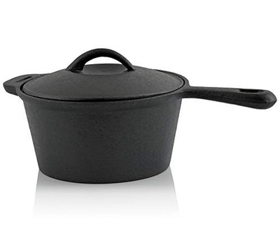 BBQ-Toro Dutch Oven Set in Holzkiste mit Dutch Oven und mehr | Gusseisen - bereits eingebrannt (7-teilig)