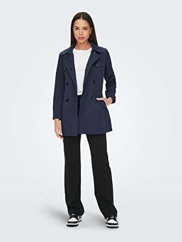 ONLY Damen ONLVALERIE Trenchcoat OTW NOOS Jacke, Night Sky, XS