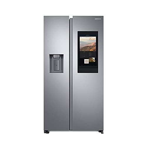 Samsung RS6HA8891SL/EG Side-by-Side Kühlschrank, 178 cm, 614 ℓ, 225 ℓ Gefriervolumen, Family Hub, Edelstahl Look