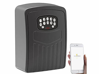 Xcase Schlüsselsafe: Mini-Schlüssel-Safe SAF-100.app mit Bluetooth und App, IP54 (Keysafe)