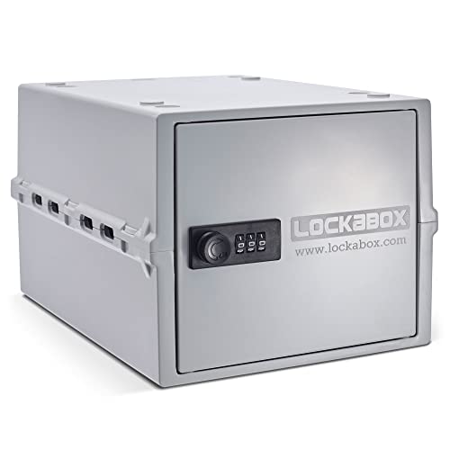 Lockabox One™ | Kompakte und hygienische Verschlussbox für Lebensmittel und Medikamente sowie zum sicheren Aufbewahren von Gegenständen zu Hause (Opal White)