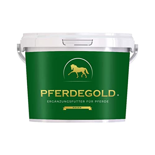 Pferdegold® Magen – Pellets zur Regulierung der Magensäure, für eine gesunde Darmflora, natürliches Ergänzungsfutter für Pferde, dopingfrei, hergestellt in Deutschland, 1,5 kg