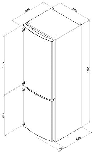 Smeg fa860p autonome 304L A + Creme Kühlschränken – réfrigérateurs-congélateurs (304 L, n-st, 41 dB, 4 kg/24h, A +, creme)