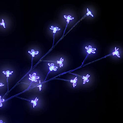 Weihnachtsdeko Draußen LED, Weihnachtsbaum 2000 LEDs Blaues Licht Kirschblüten 500 cm Weihnachtsbeleuchtung für Weihnachtsdeko Innen & Außen