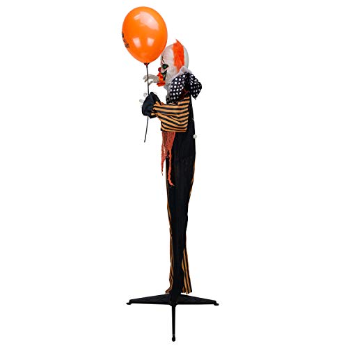 Holidayana Halloween Animatronic Clown mit Ballon Halloween Deko