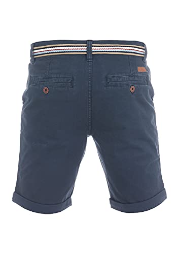 riverso Herren Chino Shorts RIVKlaas Regular Fit Gürtel Bermuda Kurze Hose Sommer Short 98% Baumwolle Blau w33, Größe:W 33, Farbe:Dark Blue (19400)