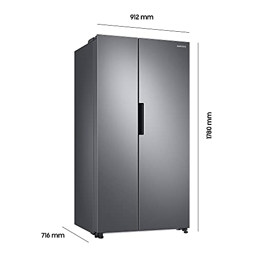 Samsung RS6KA8101S9/EG Side-by-Side Kühlschrank,178 cm, 652 ℓ, 243 ℓ Gefriervolumen, Space Max Technologie, Edelstahl Look