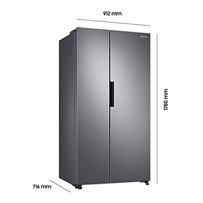 Samsung RS6KA8101S9/EG Side-by-Side Kühlschrank,178 cm, 652 ℓ, 243 ℓ Gefriervolumen, Space Max Technologie, Edelstahl Look