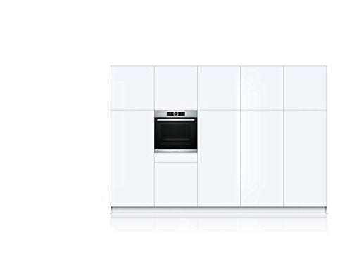 Bosch HBG635BS1 Serie 8 Einbau-Backofen, 60 x 60 cm, Made in Germany, EcoClean Direct Reinigungshilfe, AutoPilot 10 10 Automatikprogramme, 4D Heißluft Backen auf 4 Ebenen, TFT-Touchdisplay