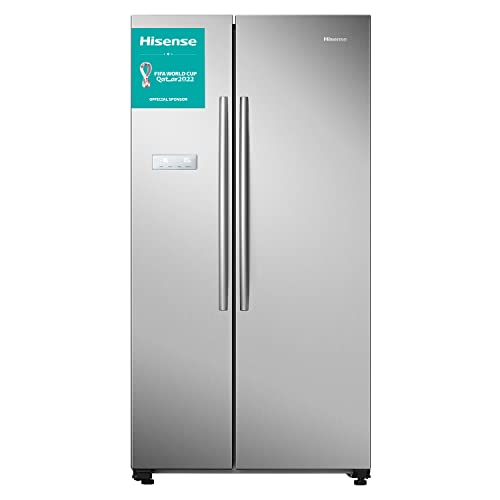 Hisense RS741N4AC3 Side-by-Side Kühl-Gefrierkombination/ NoFrostPlus/ Inverter-Kompressor/ FastFreeze/ HolidayMode/ 179,3 cm/ Kühlteil 372 l/ Gefrierteil 208 l/ 41 dB/ 265 kWh/ Jahr/ Inox-Look