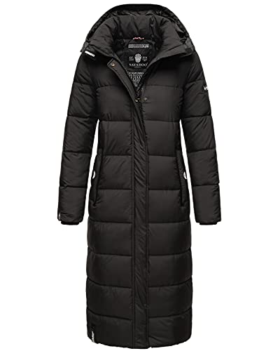 Navahoo Damen Winter Jacke Stepp Mantel B872 [B872-Isal-Schwarz-Gr.M]