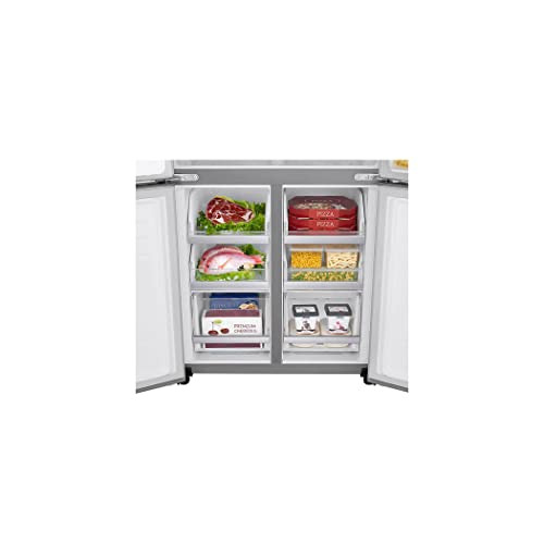 LG Electronics GML844PZ6F No Frost mit Gefrierschrank 506 l, Wasser- und Eisspender Nano, Door Cooling, Linear Cooling - Smart Kühlschrank mit Wi-Fi und Außen-LED-Display Silber