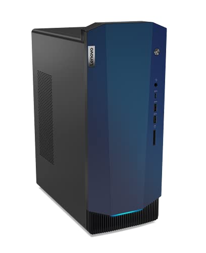 Lenovo IdeaCentre Gaming 5 Desktop-PC (AMD Ryzen 5 5600G, 16GB RAM, 512GB SSD, NVIDIA GeForce GTX 1650 SUPER, WiFi, Windows 11 Home) schwarz inkl. schwarzer Tastatur + Maus