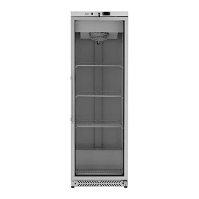 Royal Catering RCLK-C380GB Gastro-Kühlschrank 380 L mit Glastür Kühlschrank ohne Gefrierfach Kühlschrank freistehend freistehender Kühlschrank Standkühlschrank