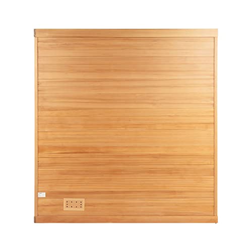 Home Deluxe - Traditionelle Sauna - Skyline XL Big - Maße: 200 x 200 x 210 cm - für 2-6 Personen, Hemlocktanne, inkl. Ofen, Saunazubehör I Dampfsauna Aufgusssauna Finnische Sauna