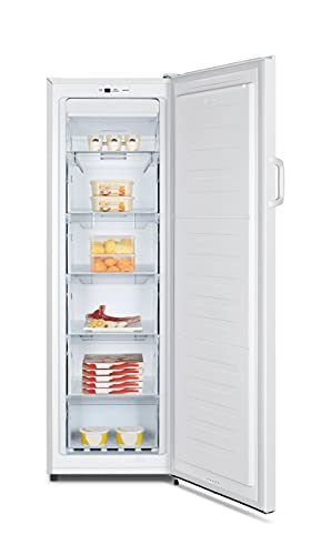 Hisense FV245N4AW2 Gefrierschrank/ TotalNoFrost/ SuperFreeze/ Türalarm/ BigBox/ 169,1 cm/ Gefrierteil 194 l/ 41 dB/ 219 kWh/ Jahr/ Inox-Look, Weiß