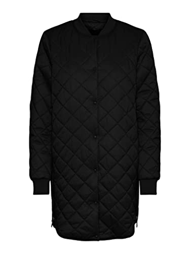 VERO MODA Damen Vmhayle Ss20 3/4 Noos Quilted Jacket, Schwarz, XL EU