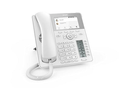 Snom D785 IP Telefon, SIP Tischtelefon Farbe + SmartScreen, 12 SIP-Identitäten, Sensorhakenschalter, Bluetooth, USB, 48 selbstbeschriftende Schlüssel (12 physische), Weiß, 00004392