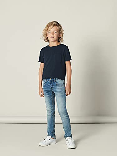 NAME IT Jungen Nkmtheo Dnmthayer 1166 Swe Pant Noos Jeans, Light Blue Denim, 134 EU