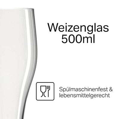 Weizenglas Papa ist der Beste - Bierglas 0,5l mit Laser-Gravur - Geschenk zum Vatertag, Geburtstag, Weihnachten, Motiv Papa ist der Beste