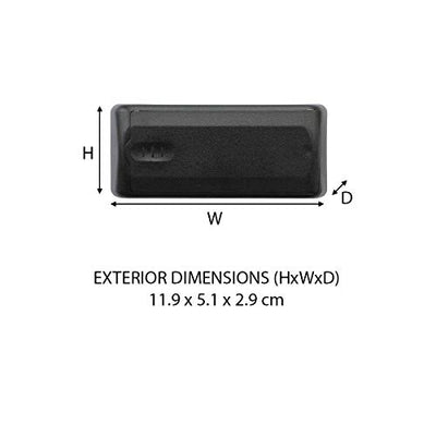 MASTER LOCK Magnetischer Schlüsselkasten [Autoschlüssel safe] 207EURD – Ideal, um Autoschlüssel zu verstecken, Schwarz, 11,9 cm x 5,1 cm x 2,9 cm