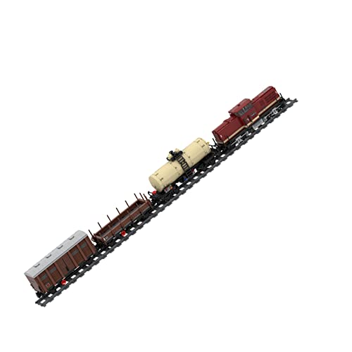 Xshion Technik Zug Ferngesteuert Eisenbahn Bausteine Modell, MOC-81729 Klemmbausteine Set, 2171Tile Lokomotive Modellbausatz, Spielzeug Erwachsene Kompatibel mit Lego, (6WYS54G61114OZDQ9VZD)