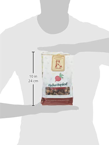 Mühldorfer NaturHupferl Rote Bete, 1 kg, naturgesunde Leckerli für Pferde, getreidefrei, ohne Melasse und Zusatzstoffe, zucker- und stärkereduziert