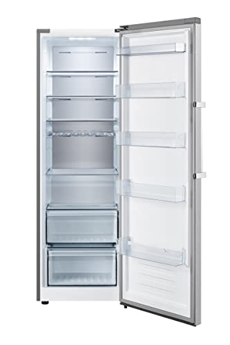 Hisense RL481N4BIE Kühlschrank/ FreshZone/ SuperCool/ HolidayMode/ Multiflow 360°/ BigBox/ LED Display/ 185,5 cm/ 370 l/ 40 dB/ 143 kWh/ Jahr/ Inox-Look