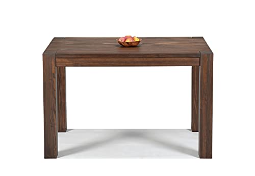 Esstisch 120x80cm Rio Bonito B- Ware Farbton Cognac braun Pinie Massivholz geölt und gewachst Holz Tisch für Esszimmer Wohnzimmer Küche, Optional: passende Bänke und Ansteckplatten