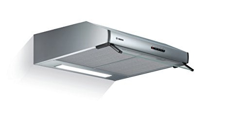 Bosch DUL63CC50 Serie 4 Unterbauhaube, 60 cm breit, Um- & Abluft, LED-Beleuchtung gleichmäßige Ausleuchtung, Drucktastenschalter, 3 Leistungsstufen, Metallfettfilter spülmaschinengeeignet, Edelstahl