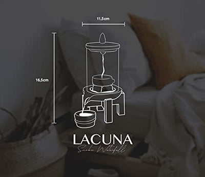 Lacuna Rückfluss Räuchergefäß, Halter Set für Räucherkegel, Incense Burner Ideal als Home Deko, Yoga Deko oder Meditation Zubehör