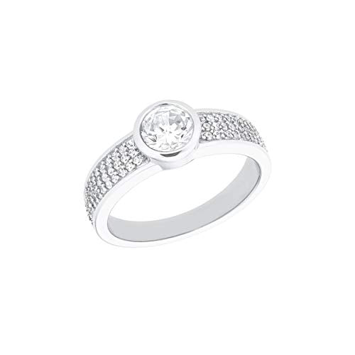 s.Oliver Damen Ring, Silber 925 mit Zirkonia,Geschenk Freundin Frau Mama Tochter