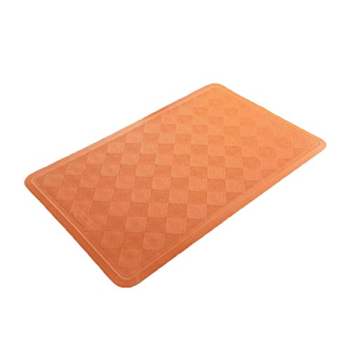 Hotel Badezimmer Duschauflage orange Kunststoff Material grün Gummi Muster rechteckig Anti-Rutsch Umweltschutz 57 * 36cm Pedal Pad WC Bad Dusche Matte Tür Matte Bad Zubehör Badematte