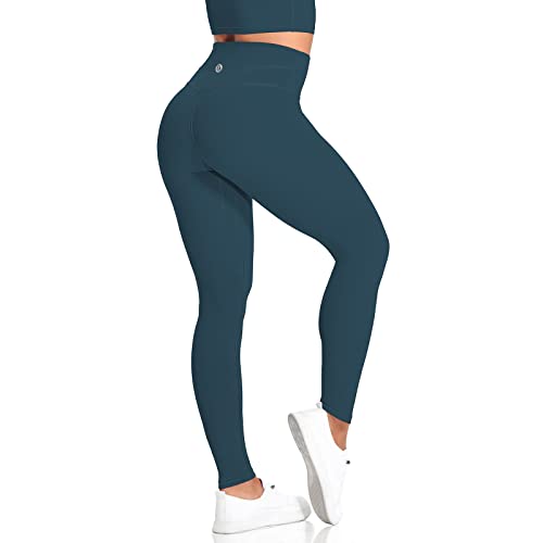 Desol Leggings für Damen Hohe Taille mit Bauchkontrolle, Leggings Blickdicht Elastische, Angenehm Weiche Elastische,Damen Sport Leggings