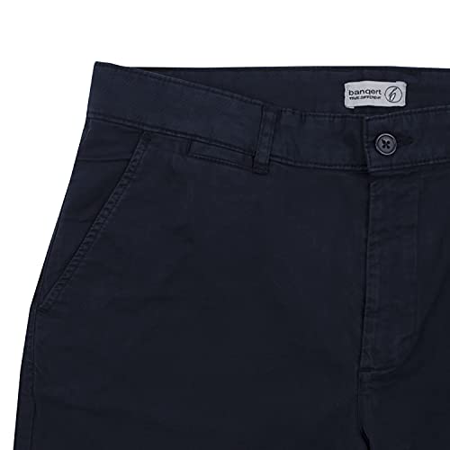 Banqert Herren Short Kurze Hose-n, Männer Organic Shorts Regular Slim-fit, Herrenshort-s Pant-s, einfarbig-e Freizeit Wanderhose für Jungen Chino Cargo Knielang, Blau Blue Navy L Large