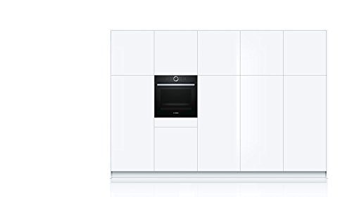 Bosch HBG635BB1 Serie 8 Einbau-Backofen, 60 x 60 cm, Made in Germany, EcoClean Direct Reinigungshilfe, AutoPilot 10 10 Automatikprogramme, 4D Heißluft Backen auf 4 Ebenen, TFT-Touchdisplay