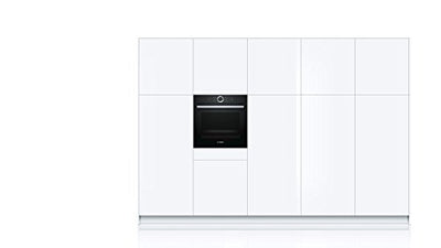 Bosch HBG635BB1 Serie 8 Einbau-Backofen, 60 x 60 cm, Made in Germany, EcoClean Direct Reinigungshilfe, AutoPilot 10 10 Automatikprogramme, 4D Heißluft Backen auf 4 Ebenen, TFT-Touchdisplay