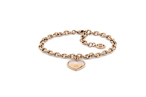 Tommy Hilfiger Damen-Armband Edelstahl One Size Roségold 32018411