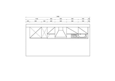 Express Küchen Plan 300 cm, weiß, Arbeitsplatte Eichefarben grau, inkl. E-Geräte Küchenzeilen, Holz, EXZ300I020GT0L_1035151