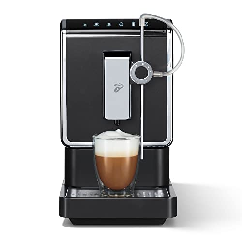 Tchibo Kaffeevollautomat Esperto Pro mit One Touch Funktion für Caffè Crema, Espresso, Cappuccino und Milchschaum, Anthrazit