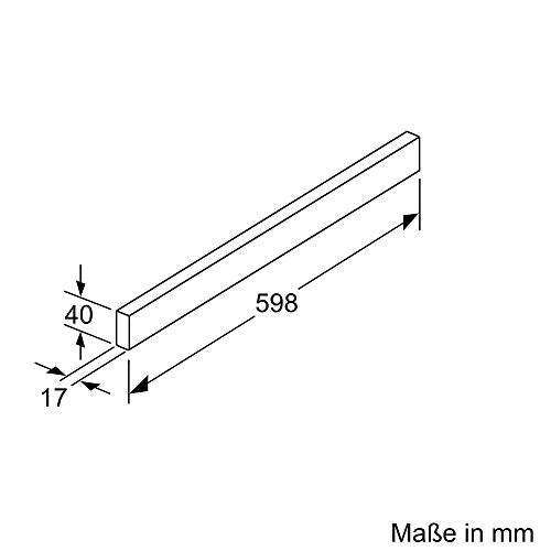 Bosch HBA537BS0 Serie 6 Einbau-Backofen, 60 x 60 cm, EcoClean, AutoPilot 10, 3D Heißluft Backen auf 3 Ebenen & DSZ4685 Zubehör für Dunstabzüge, Griffleiste Edelstahl, Made in Germany