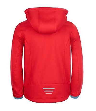 Trollkids Kinder Softshell Jacke Preikestolen, Rot/Delphinblau, Größe 92