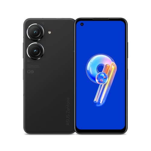 Asus Zenfone 9 Smartphone (5,92" AMOLED Display, 50MP Dual-Kamera, 4300 mAh Akku, 16GB RAM, 256GB Speicher), Midnight Black